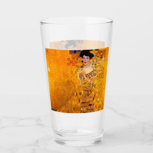 Gustav Klimt Portret van Adele Bloch Bauer Glas (Voorkant)