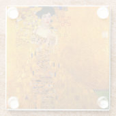 Gustav Klimt Portret van Adele Bloch Bauer Glazen Onderzetter (Achterkant)