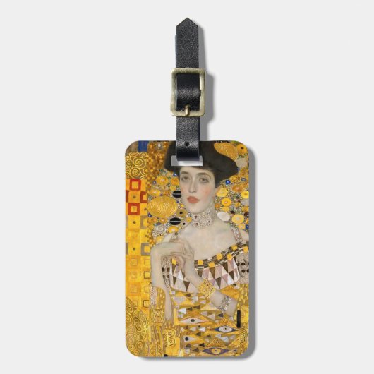 Gustav Klimt - Portret van Adele Bloch-Bauer I Bagagelabel (Voorkant verticaal)