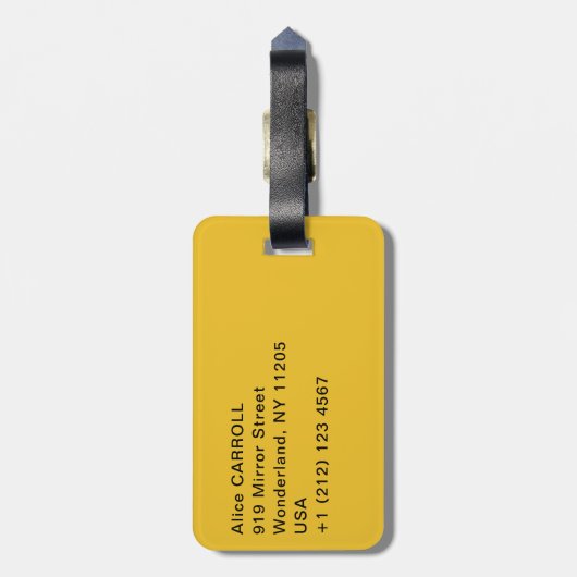 Gustav Klimt - Portret van Adele Bloch-Bauer I Bagagelabel (Achterkant verticaal)