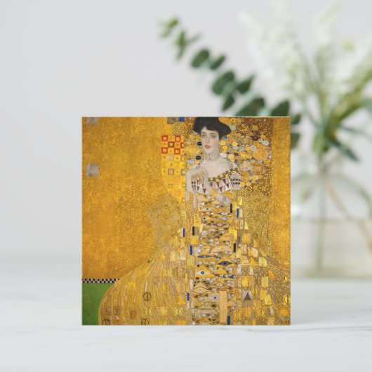 Gustav Klimt - Portret van Adele Bloch-Bauer I Bedankkaart (Staand voorkant)