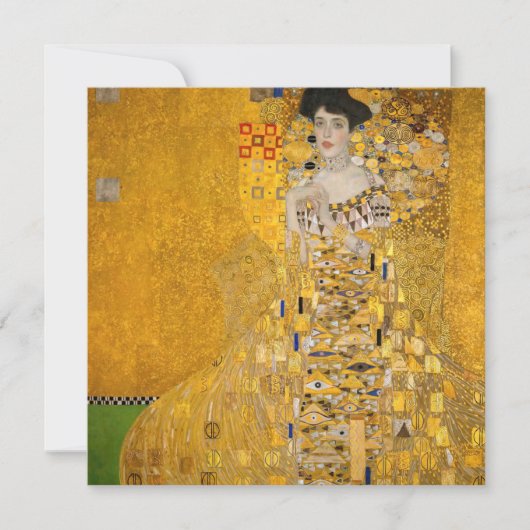 Gustav Klimt - Portret van Adele Bloch-Bauer I Bedankkaart (Voorkant)