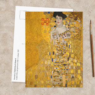 Gustav Klimt - Portret van Adele Bloch-Bauer I Briefkaart