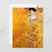 Gustav Klimt Portret van Adele Bloch-Bauer I Briefkaart (Voorkant / Achterkant)