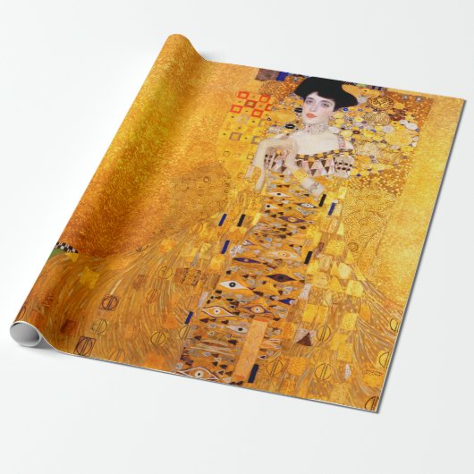 Gustav Klimt Portret van Adele Bloch-Bauer I Cadeaupapier (Uitgerold)
