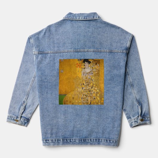Gustav Klimt - Portret van Adele Bloch-Bauer I Denim Jacket (Achterkant)