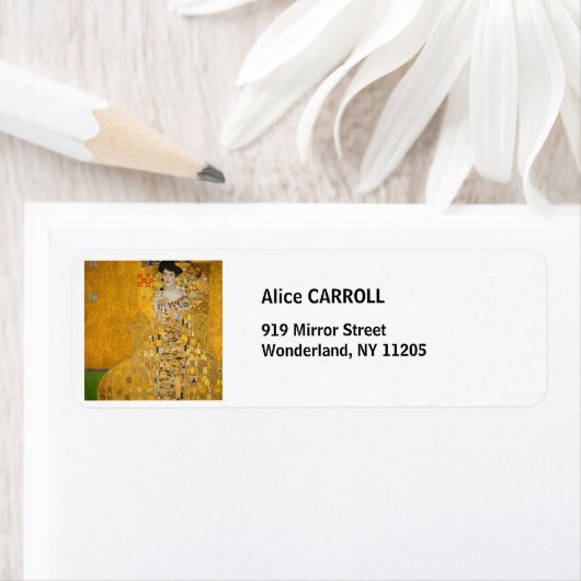 Gustav Klimt - Portret van Adele Bloch-Bauer I Etiket (Insitu)