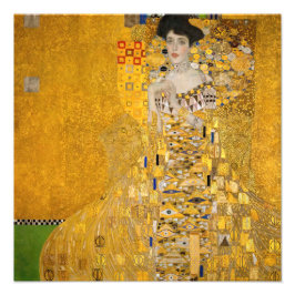 Gustav Klimt - Portret van Adele Bloch-Bauer I Foto Afdruk