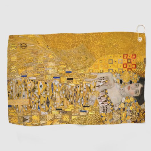Gustav Klimt - Portret van Adele Bloch-Bauer I Golfhanddoek (Horizontaal)