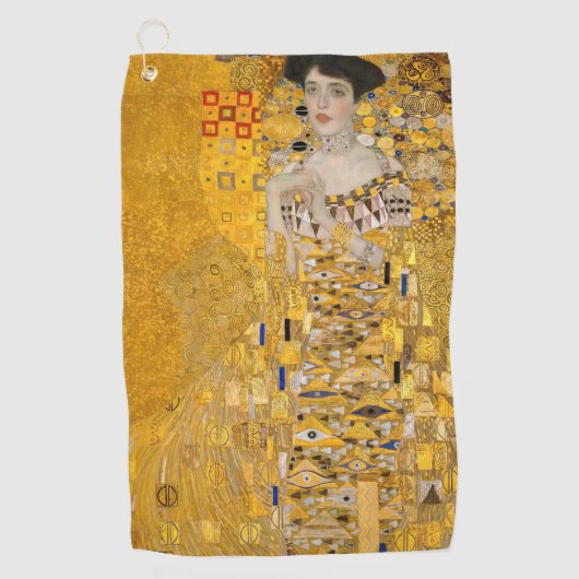 Gustav Klimt - Portret van Adele Bloch-Bauer I Golfhanddoek (Voorkant)
