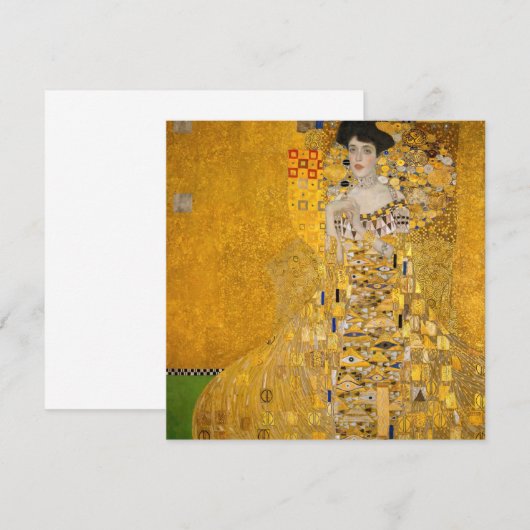 Gustav Klimt - Portret van Adele Bloch-Bauer I Kaart (Voorkant / Achterkant)