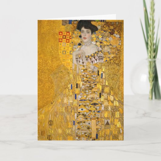 Gustav Klimt - Portret van Adele Bloch-Bauer I Kaart (Voorkant)