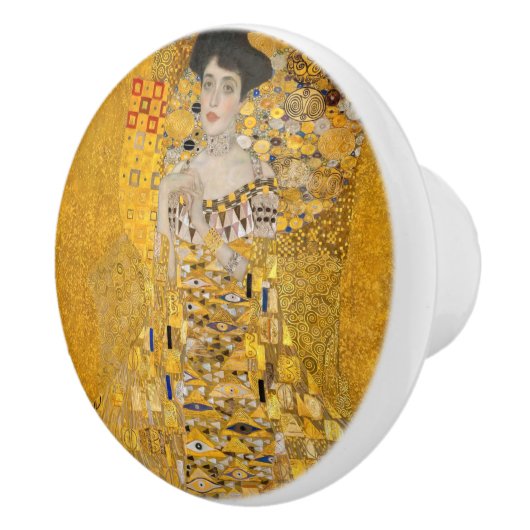 Gustav Klimt - Portret van Adele Bloch-Bauer I Keramische Knop (Rechts)