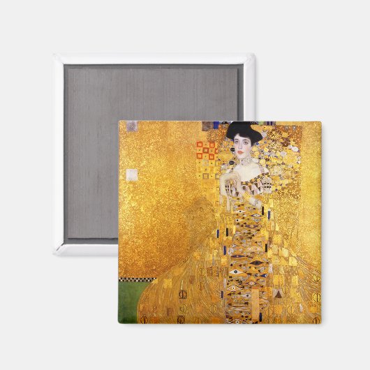 Gustav Klimt Portret van Adele Bloch-Bauer I Magneet (Voorkant / Achterkant)