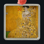 Gustav Klimt - Portret van Adele Bloch-Bauer I Metalen Ornament<br><div class="desc">Portrait of Adele Bloch-Bauer I - Gustav Klimt,  Oil on Canvas,  1907</div>