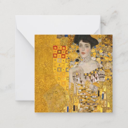 Gustav Klimt - Portret van Adele Bloch-Bauer I Notitiekaartje (Voorkant)