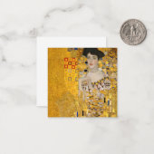 Gustav Klimt - Portret van Adele Bloch-Bauer I Notitiekaartje (Voorkant / Achterkant in situ)