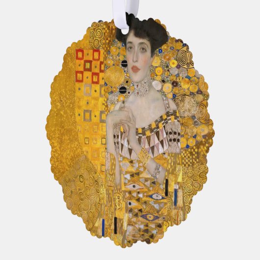 Gustav Klimt - Portret van Adele Bloch-Bauer I Ornament Kaart (Links)