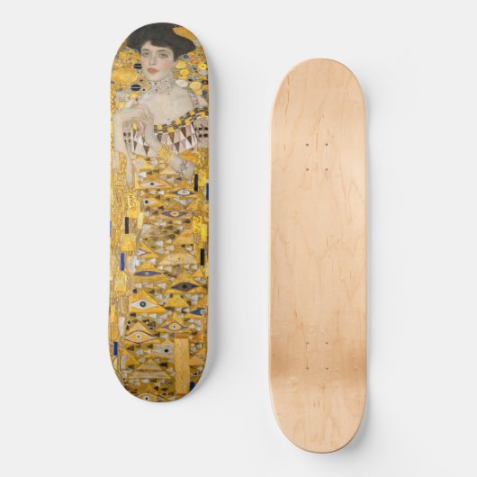 Gustav Klimt - Portret van Adele Bloch-Bauer I Persoonlijk Skateboard (Voorkant)
