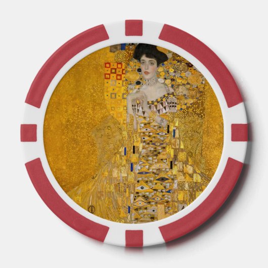 Gustav Klimt - Portret van Adele Bloch-Bauer I Poker Chips (Voorkant)