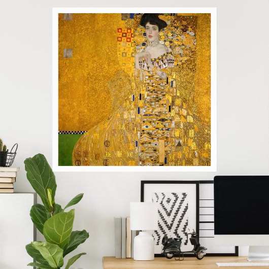 Gustav Klimt - Portret van Adele Bloch-Bauer I Poster (Thuiskantoor)