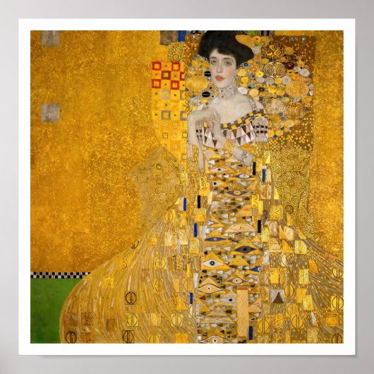 Gustav Klimt - Portret van Adele Bloch-Bauer I Poster (Voorkant)