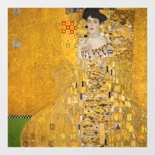 Gustav Klimt - Portret van Adele Bloch-Bauer I Raamsticker