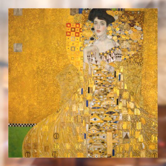 Gustav Klimt - Portret van Adele Bloch-Bauer I Raamsticker (Vel 2)