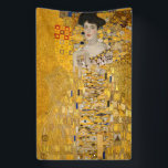 Gustav Klimt - Portret van Adele Bloch-Bauer I Spandoek<br><div class="desc">Portrait of Adele Bloch-Bauer I - Gustav Klimt,  Oil on Canvas,  1907</div>
