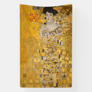 Gustav Klimt - Portret van Adele Bloch-Bauer I Spandoek