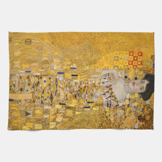 Gustav Klimt - Portret van Adele Bloch-Bauer I Theedoek (Horizontaal)