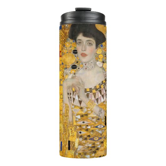 Gustav Klimt - Portret van Adele Bloch-Bauer I Thermosbeker (Voorkant)