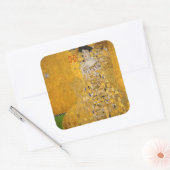 Gustav Klimt - Portret van Adele Bloch-Bauer I Vierkante Sticker (Envelop)