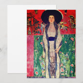 Gustav Klimt Portret van Adele Bloch-Bauer II Aankondiging (Voorkant / Achterkant)