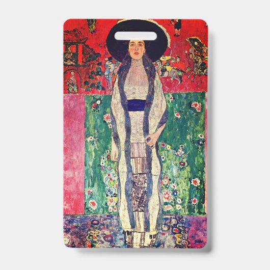 Gustav Klimt Portret van Adele Bloch-Bauer II Badge (Voorzijde)