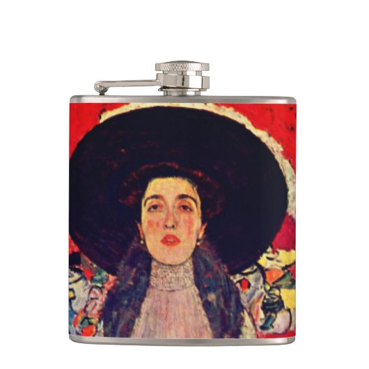 Gustav Klimt Portret van Adele Bloch-Bauer II Heupfles (Voorkant)