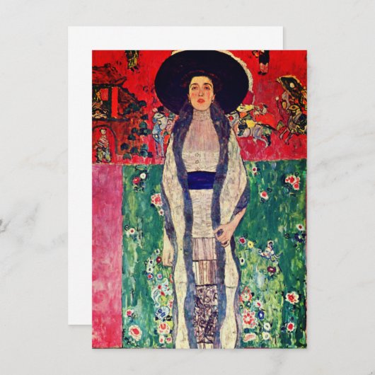 Gustav Klimt Portret van Adele Bloch-Bauer II Kaart (Voorkant / Achterkant)