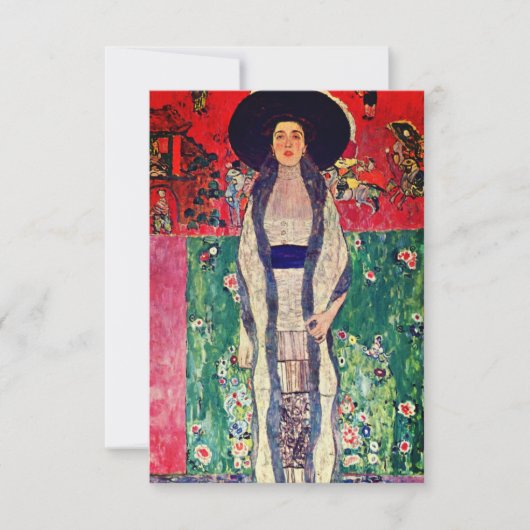 Gustav Klimt Portret van Adele Bloch-Bauer II Kaart (Voorkant)