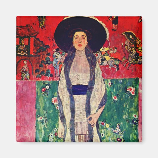 Gustav Klimt Portret van Adele Bloch-Bauer II Magneet (Voorkant)