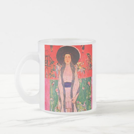 Gustav Klimt Portret van Adele Bloch-Bauer II Matglas Koffiemok (Links)