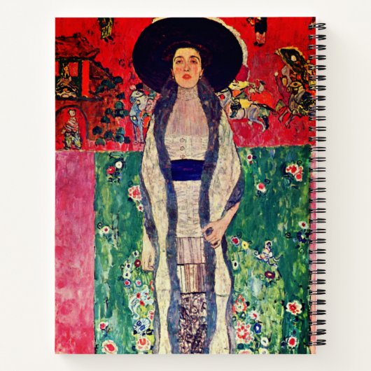 Gustav Klimt Portret van Adele Bloch-Bauer II Notitieboek (Achterkant)