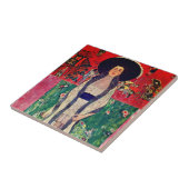 Gustav Klimt Portret van Adele Bloch-Bauer II Tegeltje (Zijkant)