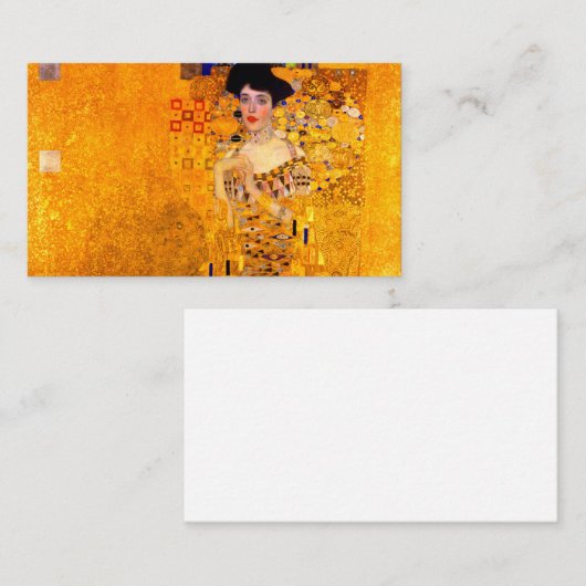 Gustav Klimt Portret van Adele Bloch Bauer Informatiekaartje (Voorkant / Achterkant)
