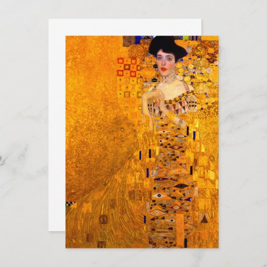 Gustav Klimt Portret van Adele Bloch Bauer Kaart (Voorkant / Achterkant)