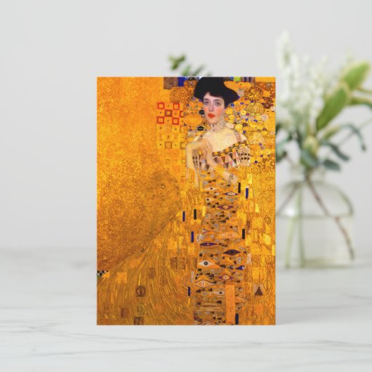 Gustav Klimt Portret van Adele Bloch Bauer Kaart (Staand voorkant)
