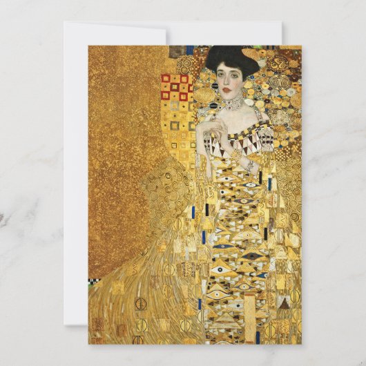 Gustav Klimt - portret van Adele Bloch Bauer Kaart (Voorkant)