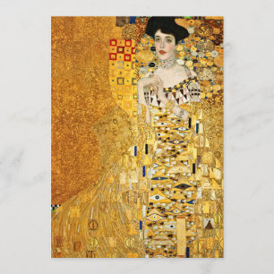 Gustav Klimt - portret van Adele Bloch Bauer Kaart