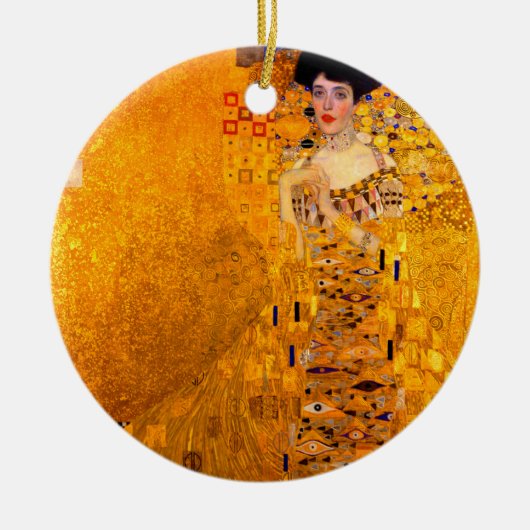 Gustav Klimt Portret van Adele Bloch Bauer Keramisch Ornament (Voorkant)