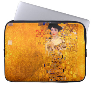 Gustav Klimt Portret van Adele Bloch Bauer Laptop Sleeve