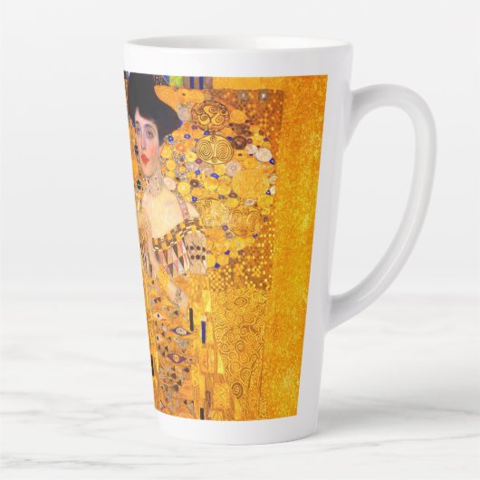 Gustav Klimt Portret van Adele Bloch Bauer Latte Mok (Rechts)